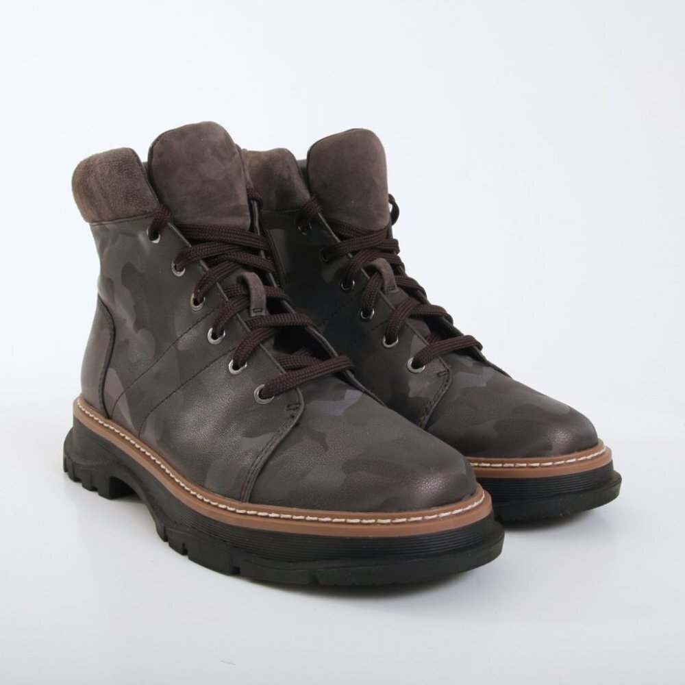 EUC‎ Linea Paolo Boca Lace Up Boots in Brown Women Size 8